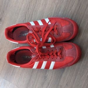 Mens red Adidas Dragon sneakers